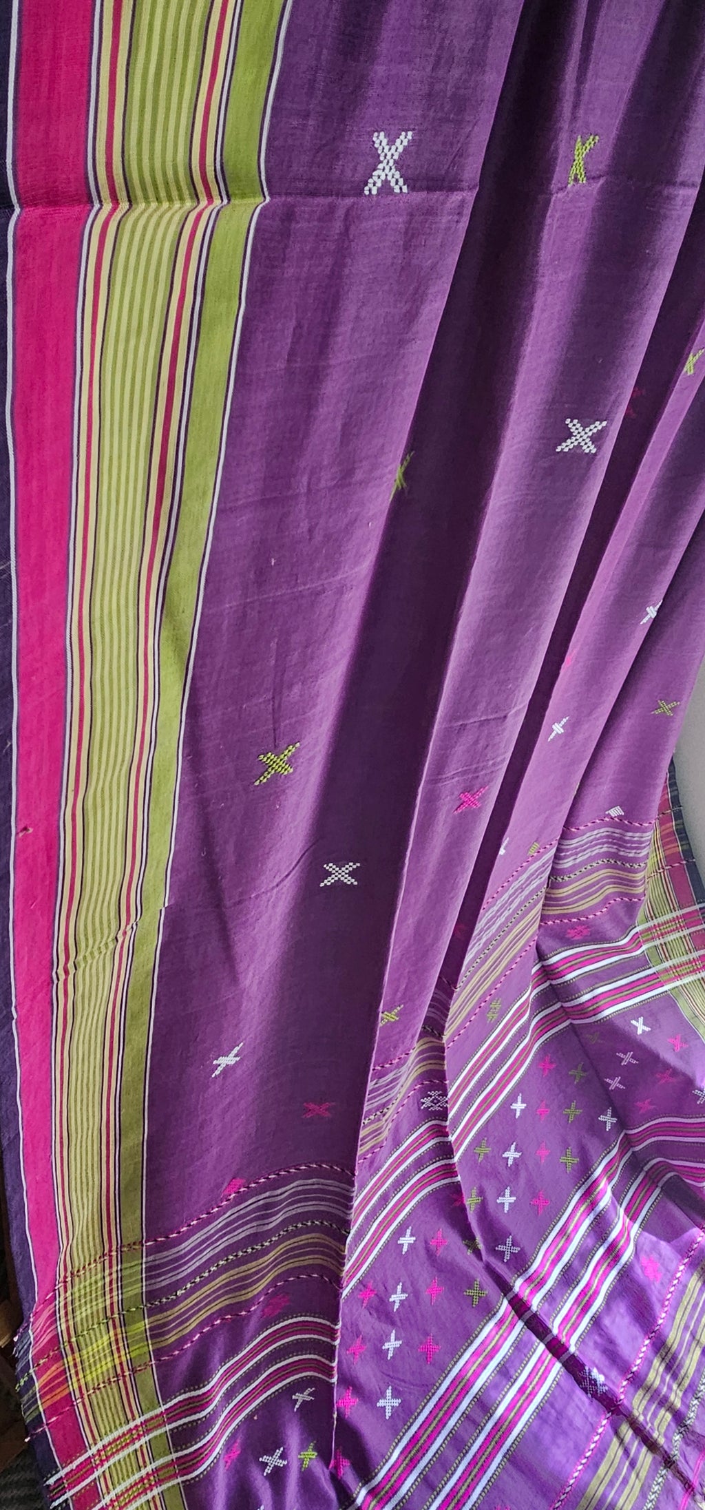 NEEL KASTURI - Bhujodi Style Bengal Handloom