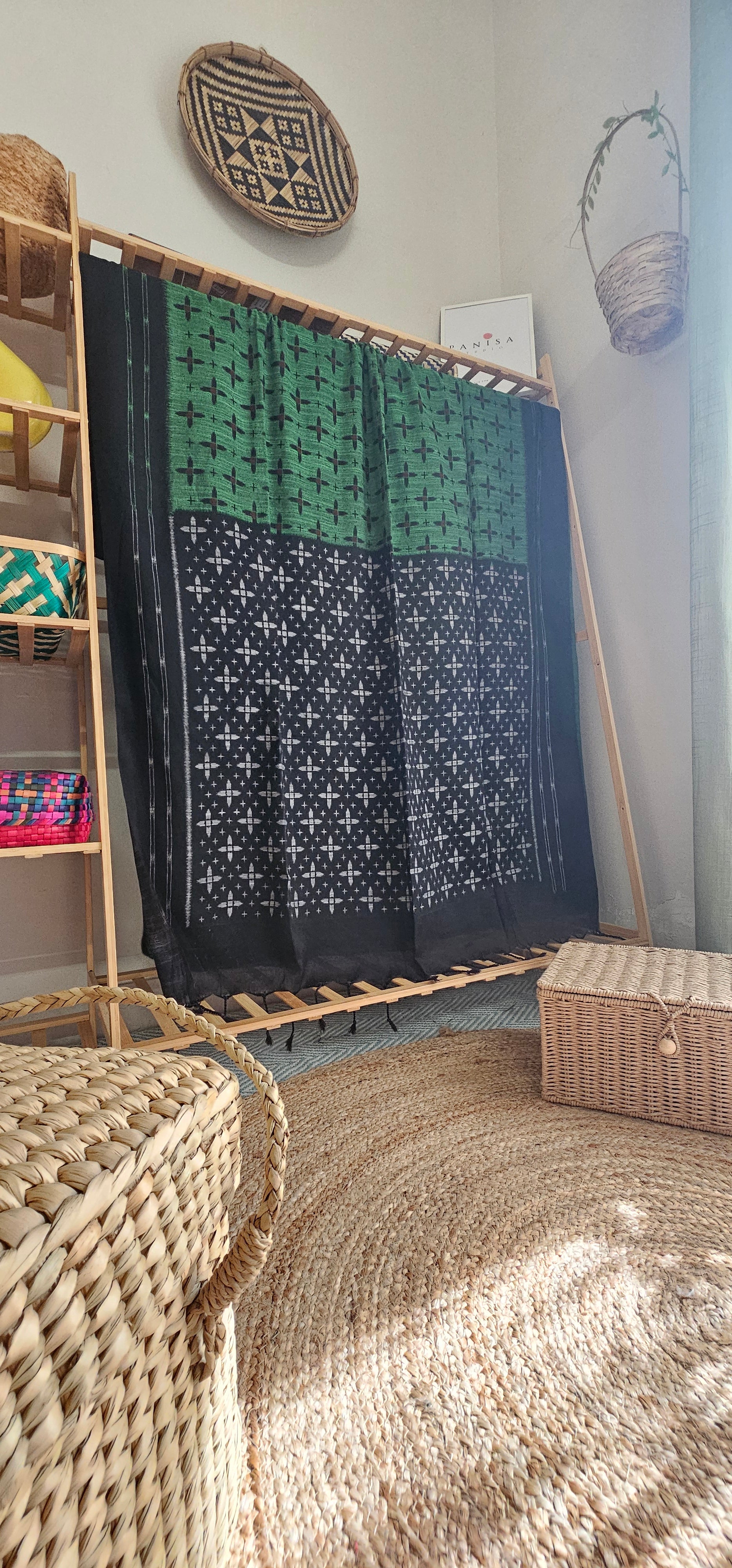 HARIT KAAL Sambalpuri-inspired Khadi Cotton Saree