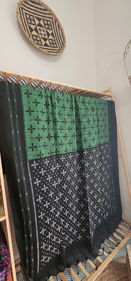 HARIT KAAL Sambalpuri-inspired Khadi Cotton Saree