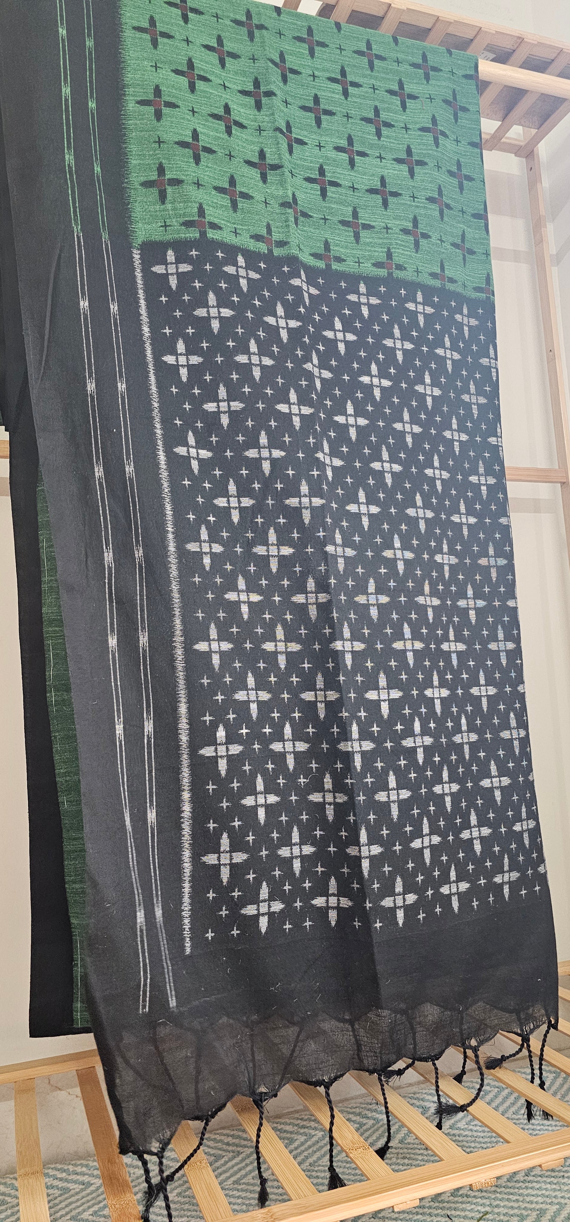 HARIT KAAL Sambalpuri-inspired Khadi Cotton Saree