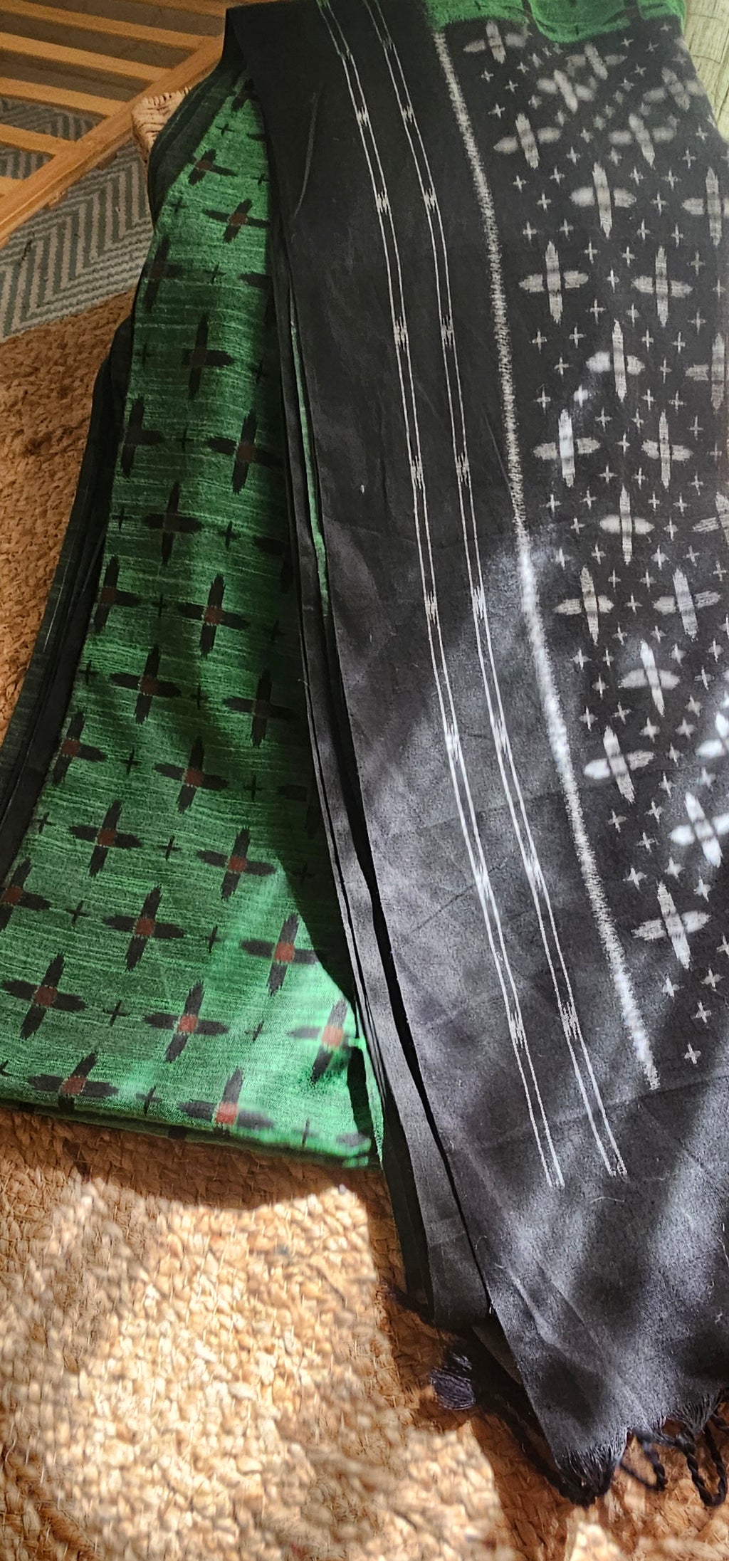 HARIT KAAL Sambalpuri-inspired Khadi Cotton Saree