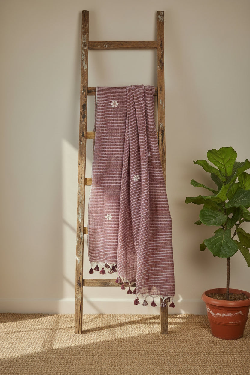 RAKTIMA - PHOOL SAHELI - Deep maroon — rich, warm & quietly striking