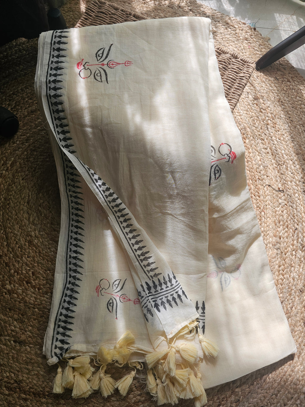 DEVI REKHA - Pure Handwoven Mulmul Saree