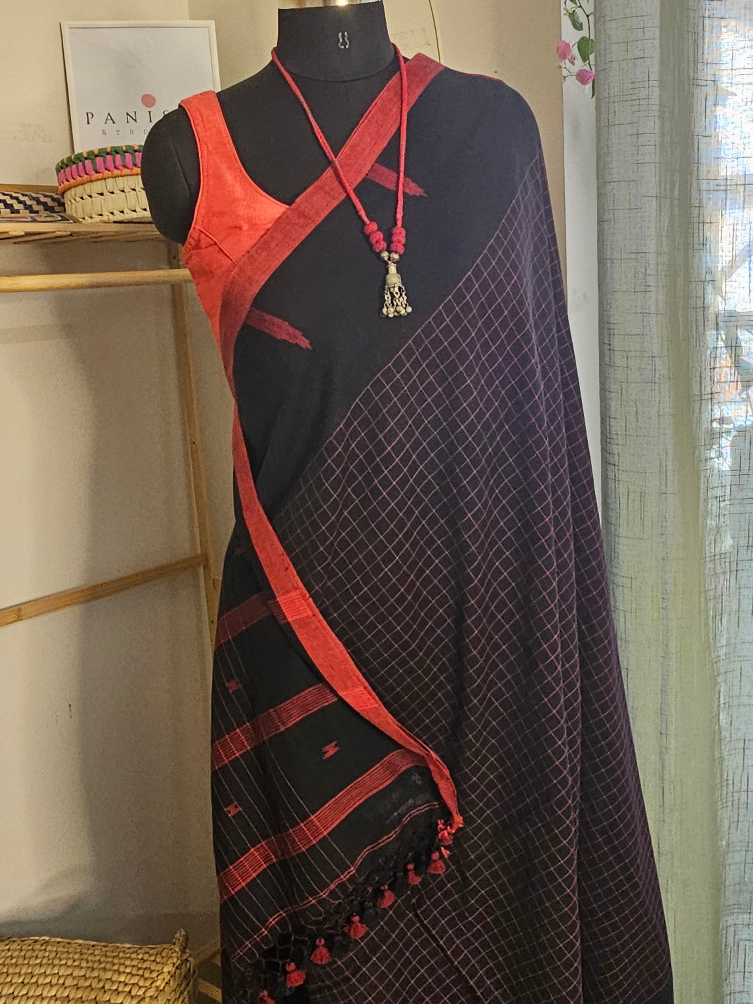 RATI REKHAA - Soft Handloom Khadi Cotton saree