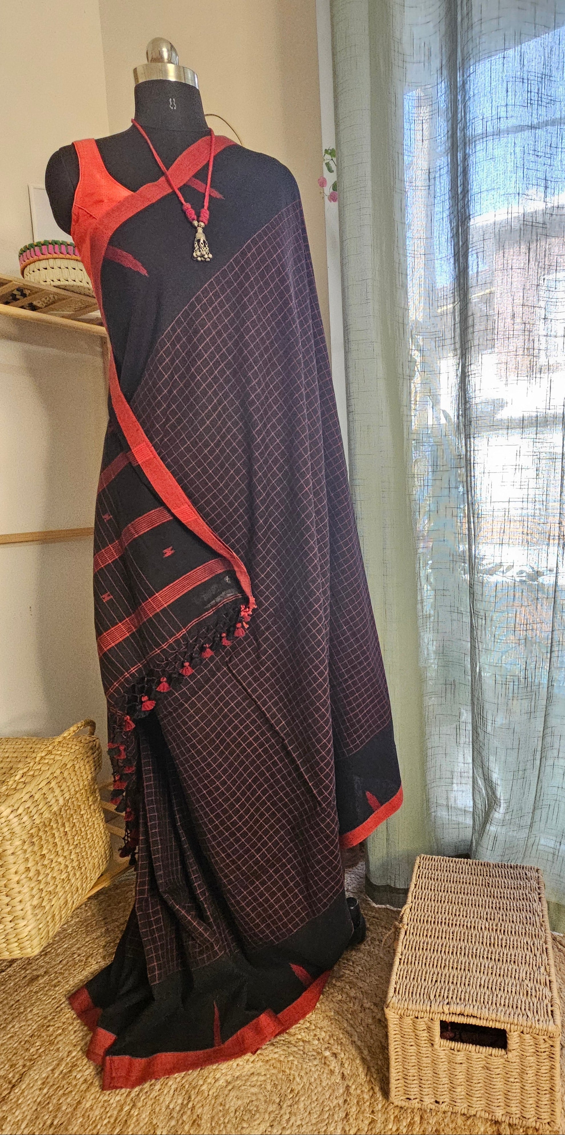 RATI REKHAA - Soft Handloom Khadi Cotton saree