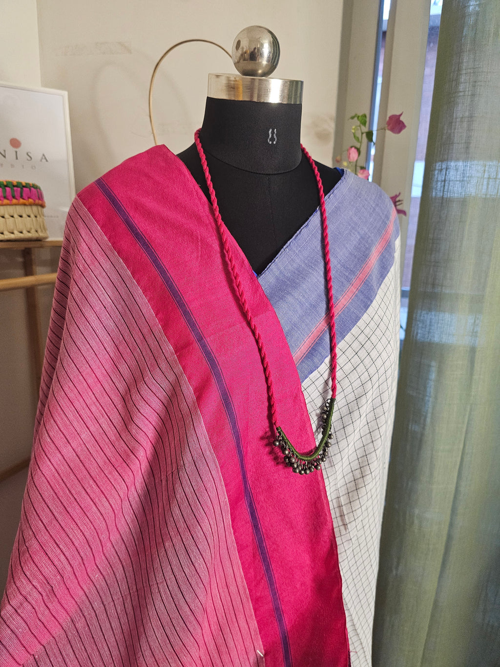 SEETA RANG - Bengal Khadi Cotton Saree