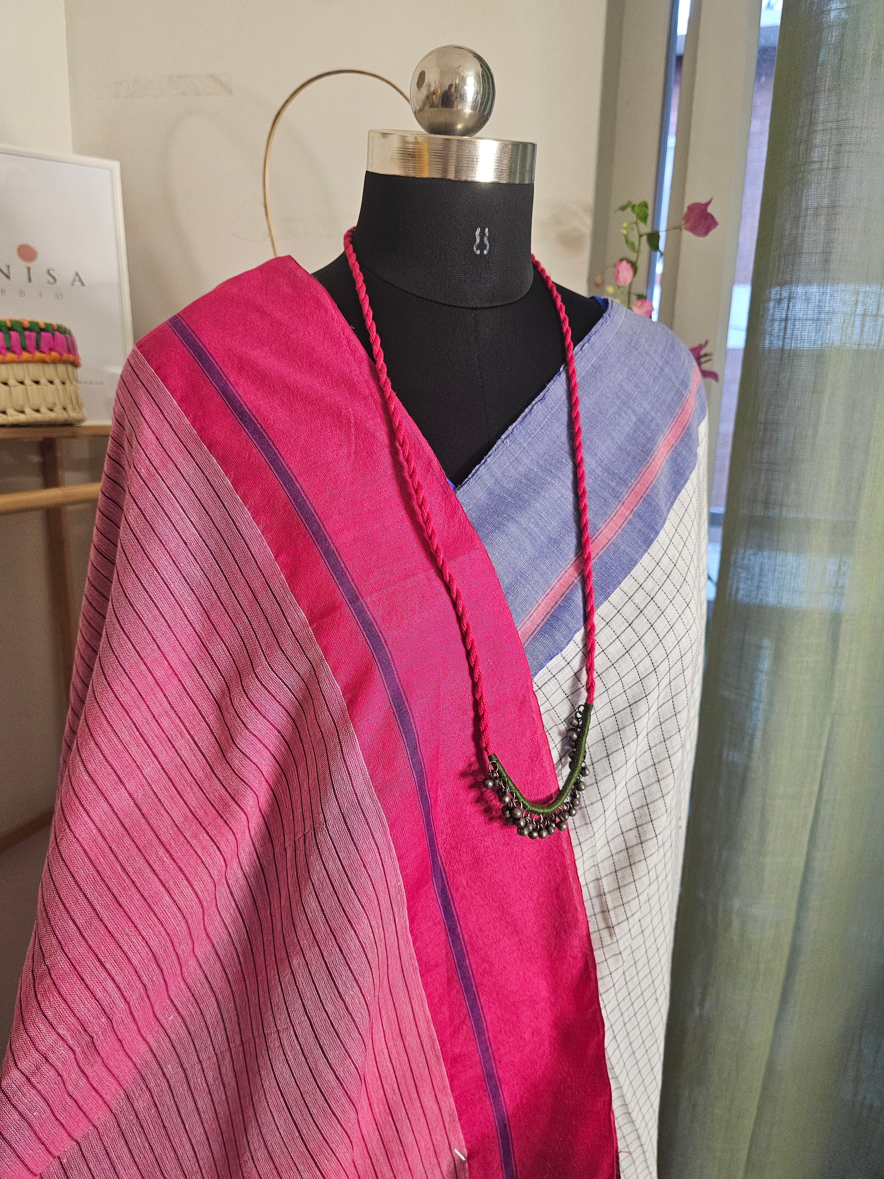 SEETA RANG - Bengal Khadi Cotton Saree