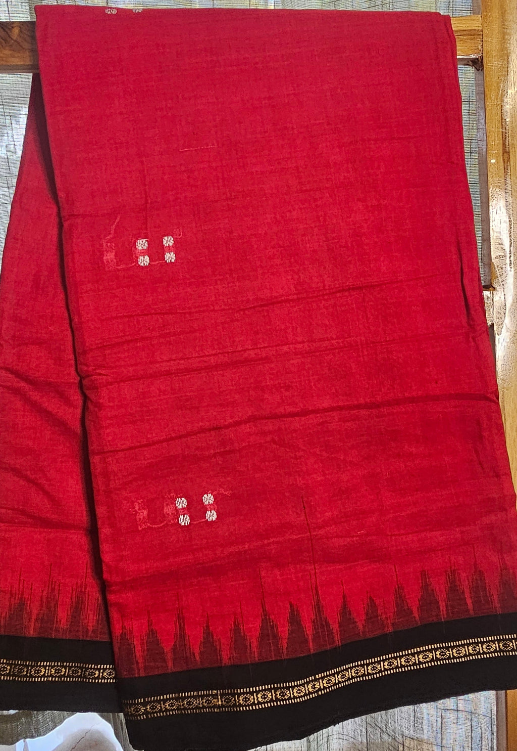RUDRAVARNA - Rudraksha temple border - Odisha handloom traditions