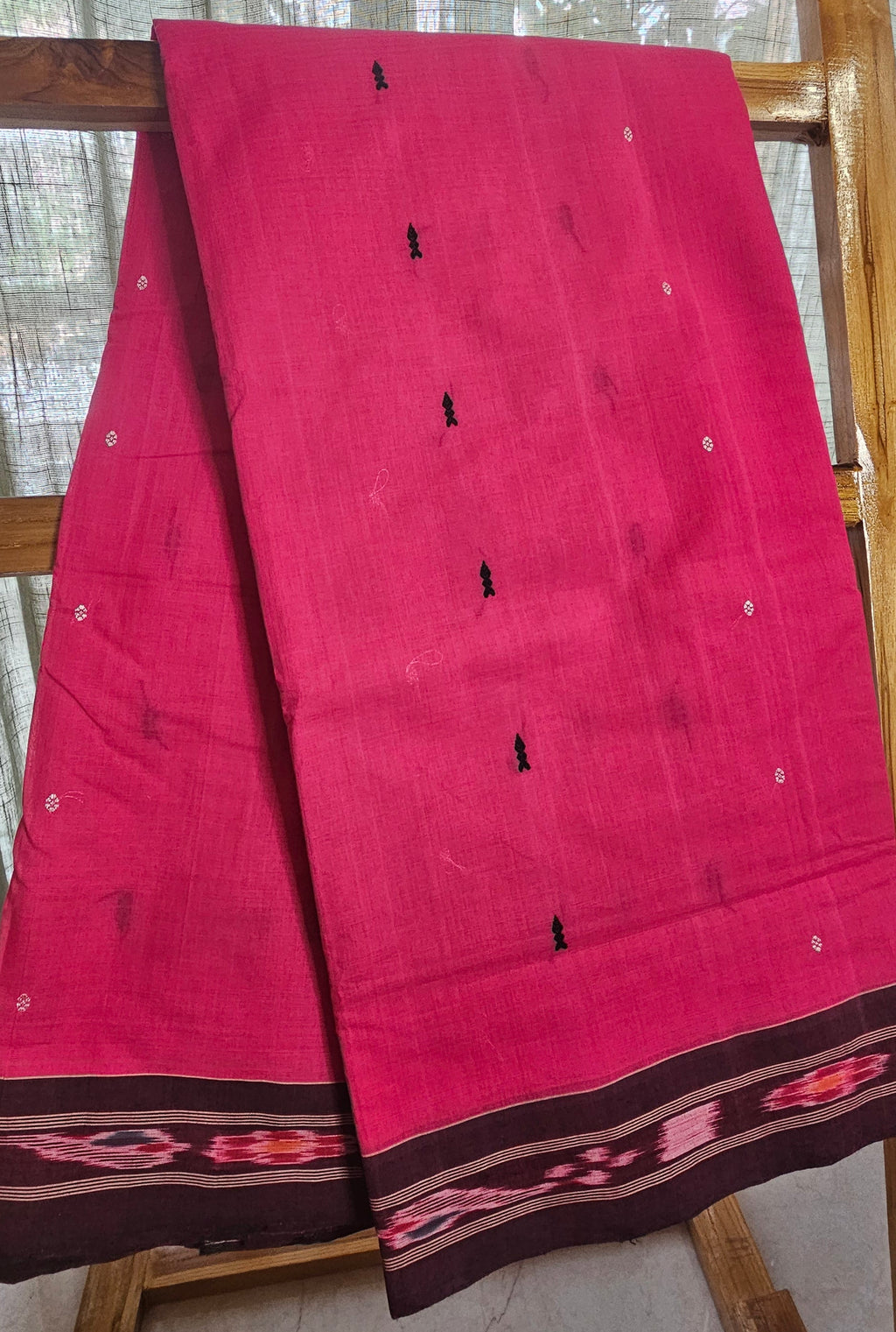CHADHEI PINKA - Handcrafted Pittala cotton saree from Odisha