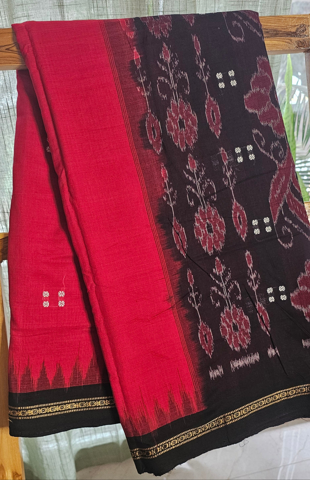 RUDRAVARNA - Rudraksha temple border - Odisha handloom traditions