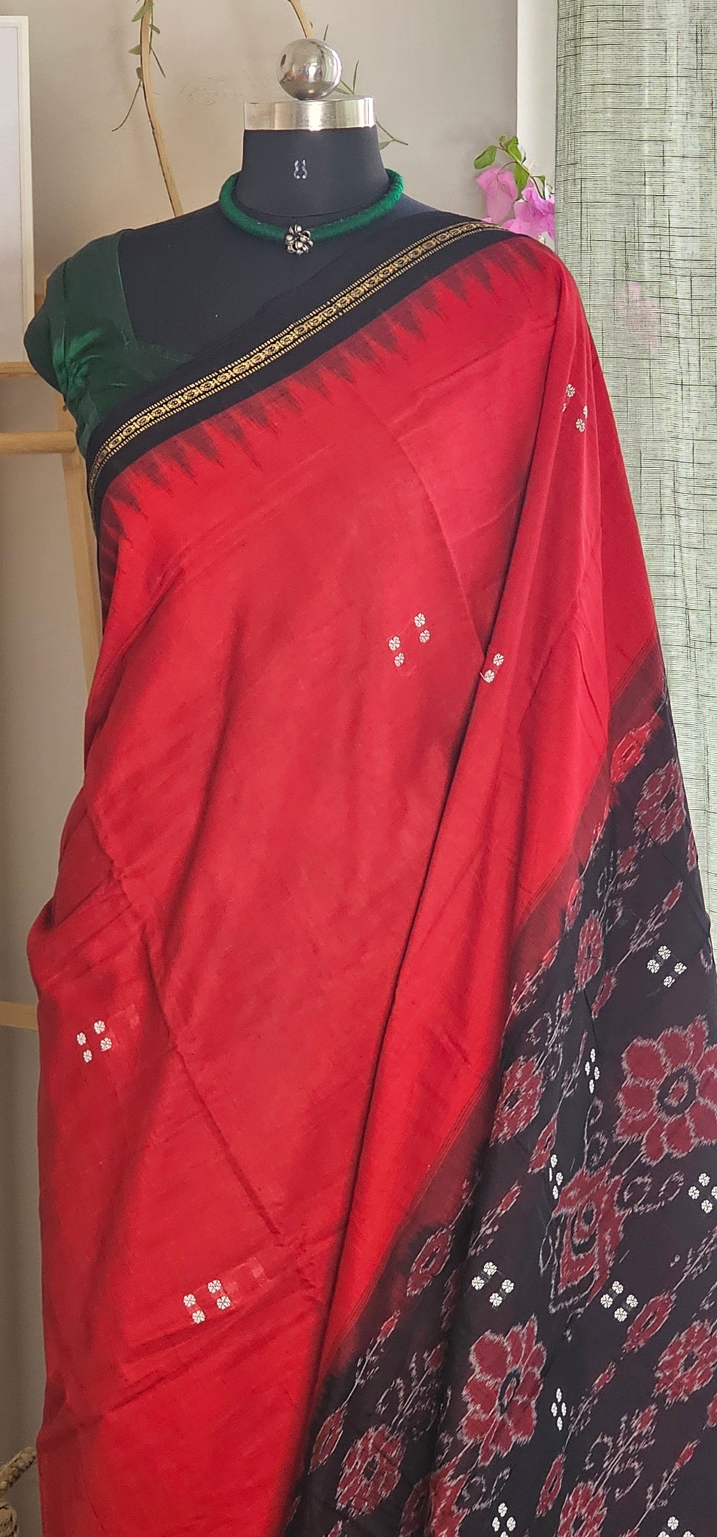RUDRAVARNA - Rudraksha temple border - Odisha handloom traditions