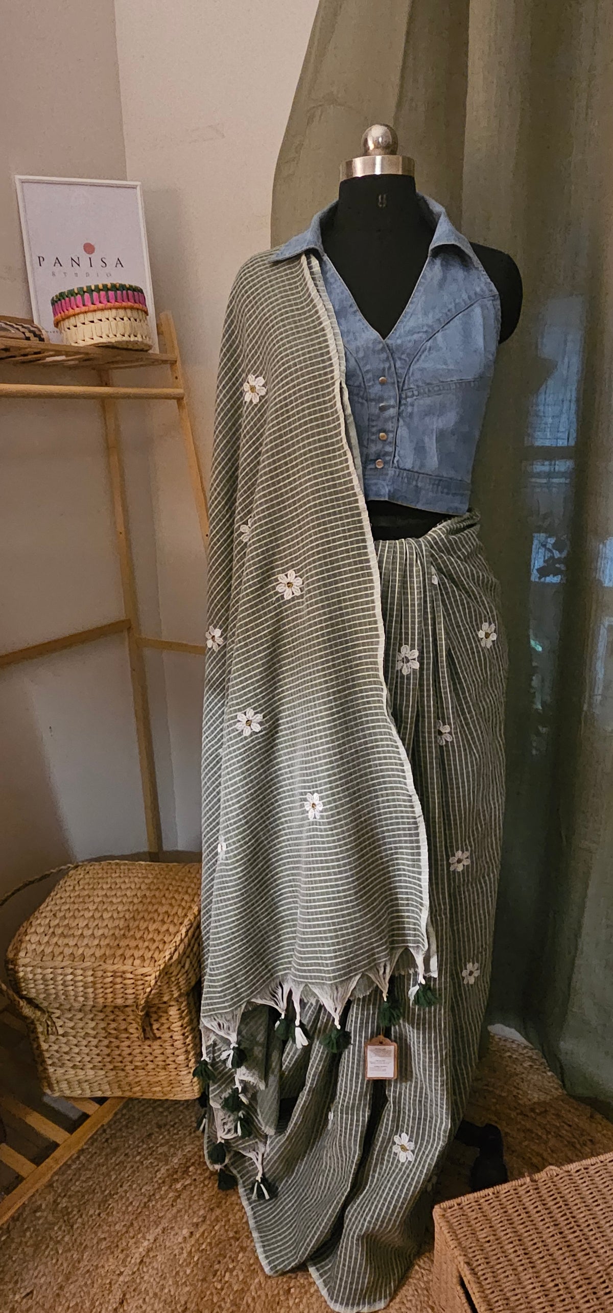HARI PHOOL SAHELI -  Earthy green — grounded, subtle & refreshing
