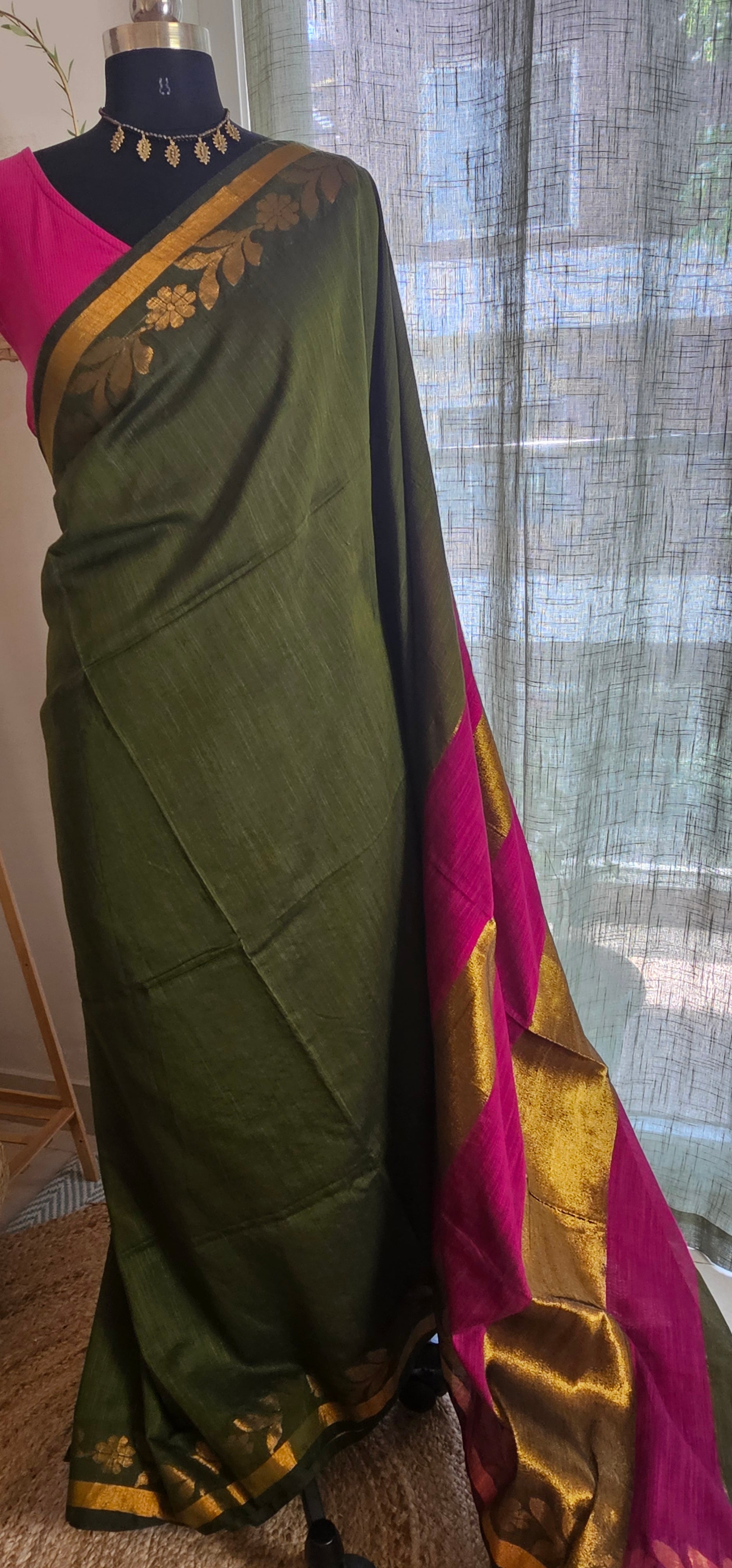 MAYA from VARNAJA Edit - Handloom Khadi Cotton Silk Saree