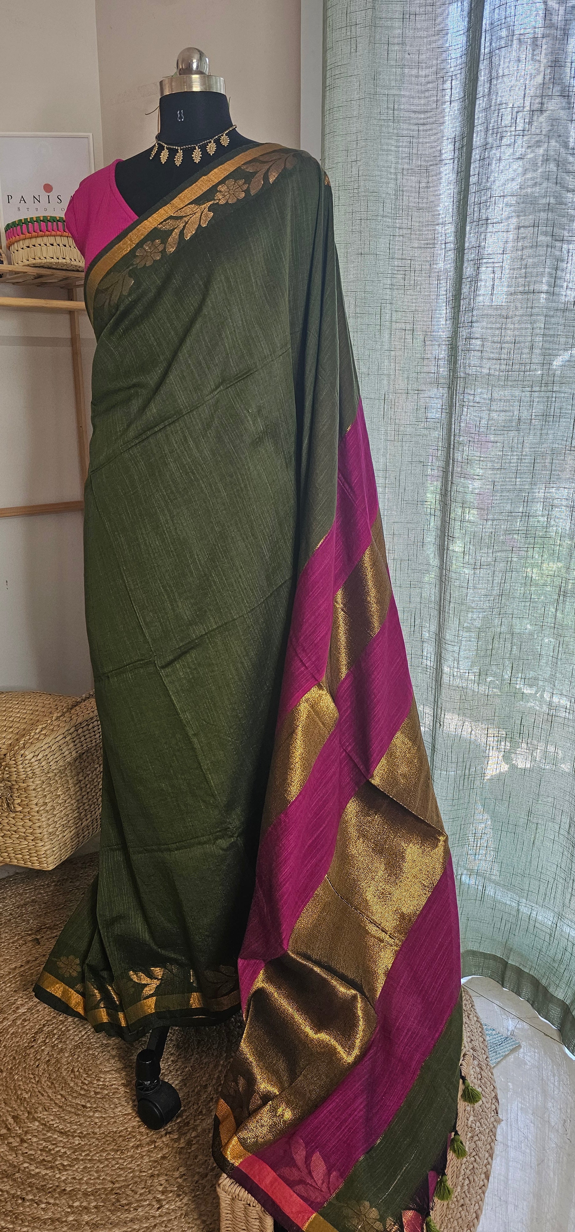 MAYA from VARNAJA Edit - Handloom Khadi Cotton Silk Saree