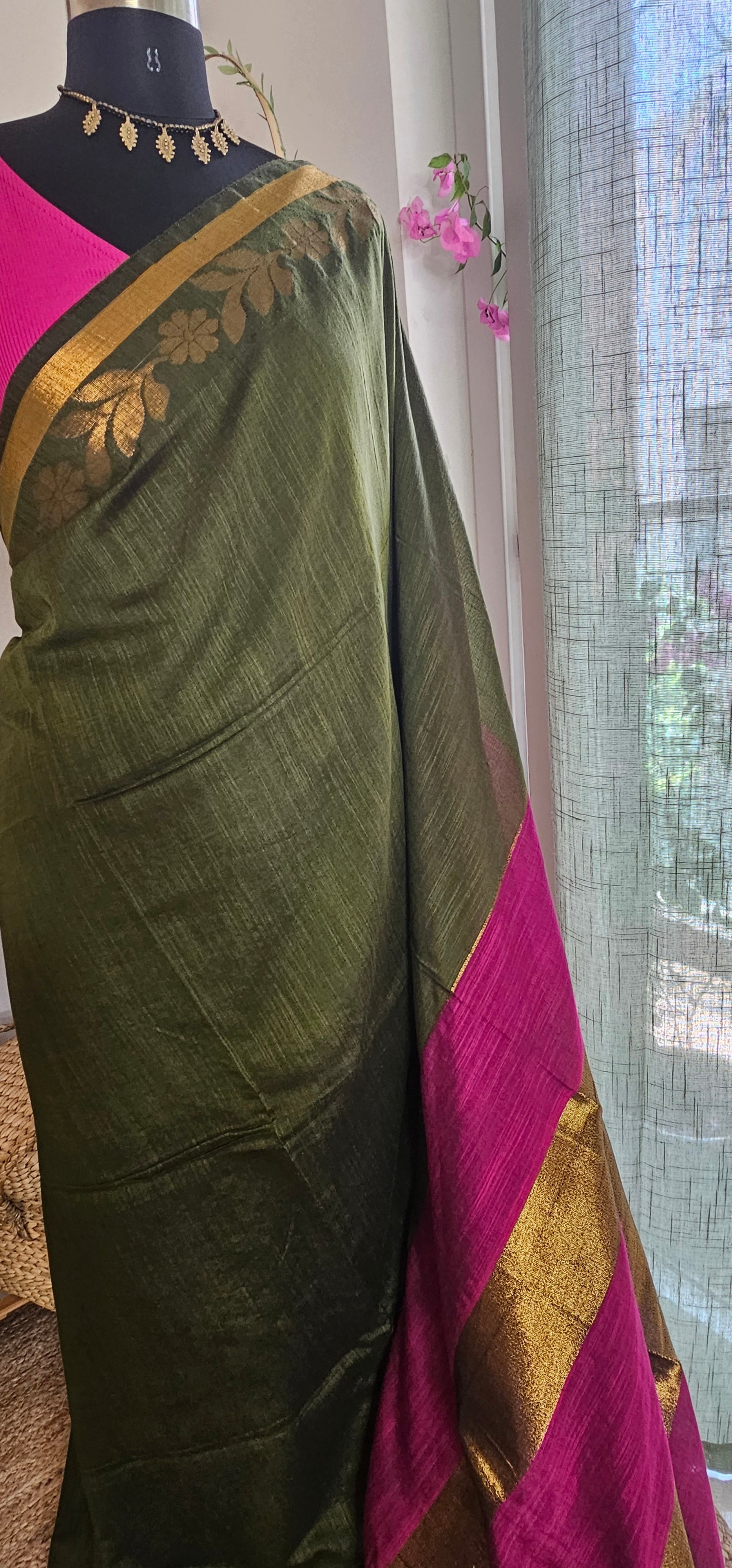 MAYA from VARNAJA Edit - Handloom Khadi Cotton Silk Saree