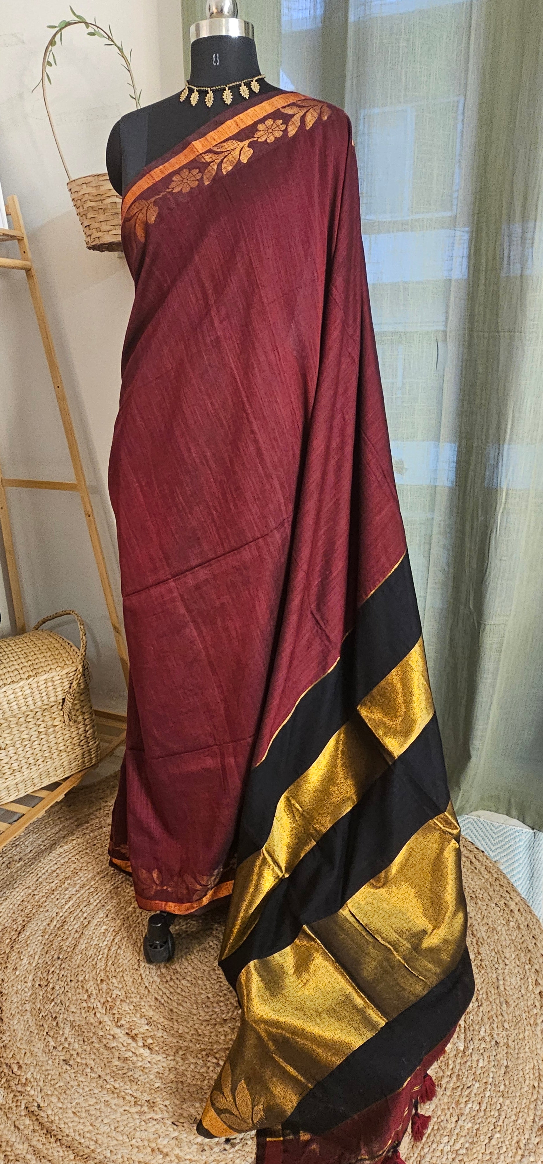 VANYA | from the VARNAJA Edit — Handloom Khadi Cotton Silk Saree