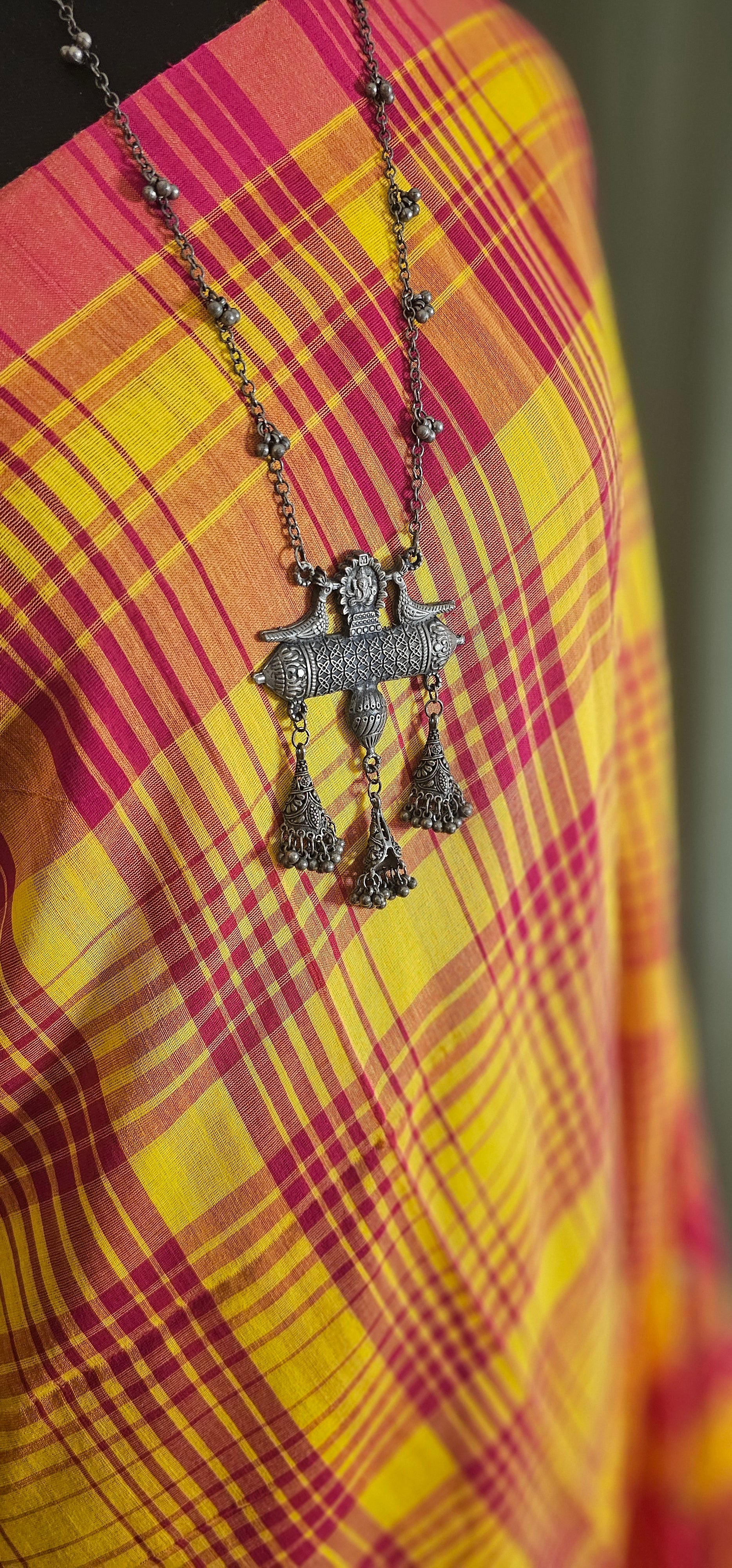 VARSHAA | Bhujodi-inspired weave Cotton Saree