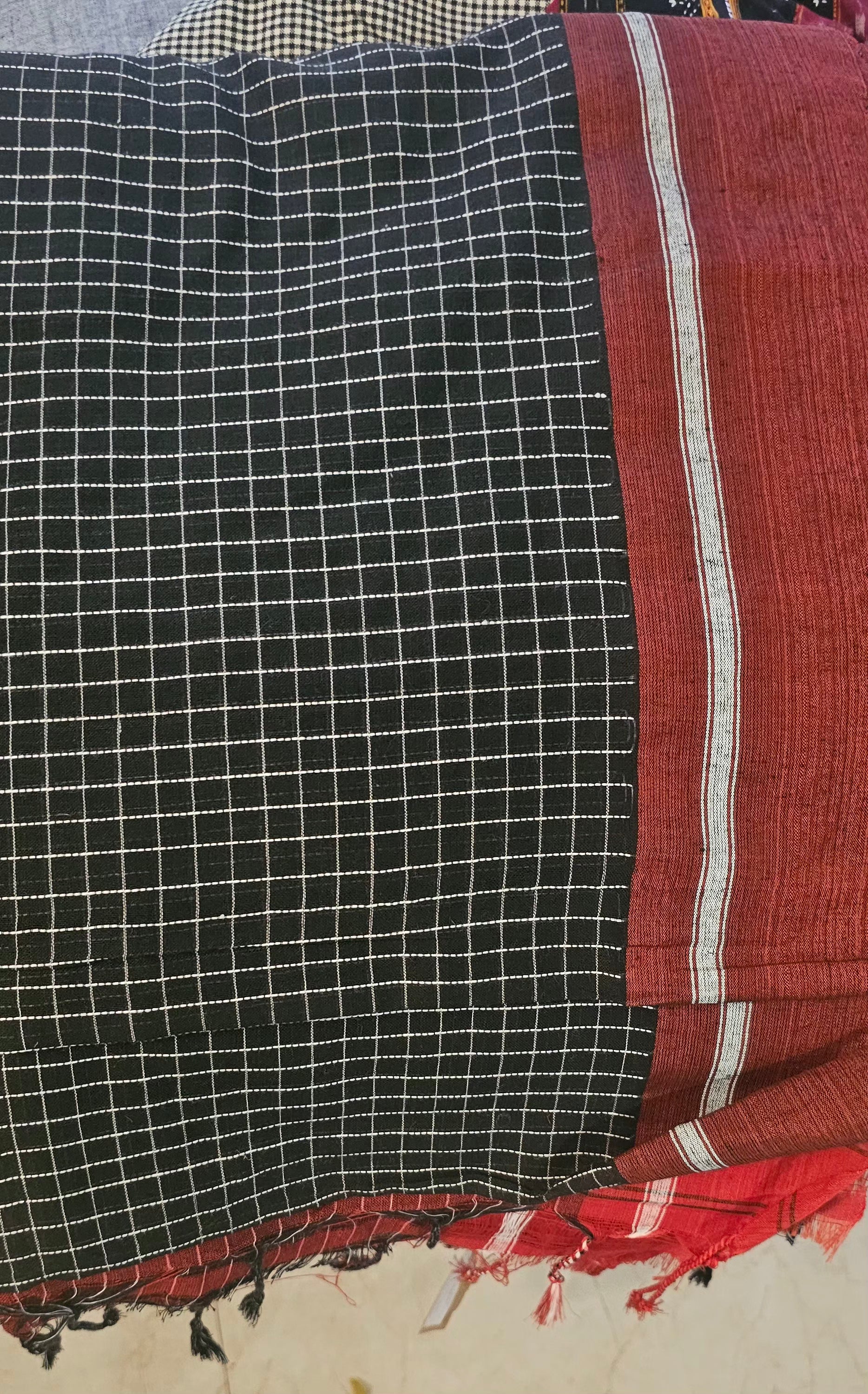NISARGA | Authentic Handwoven Bengal Khadi Cotton Saree