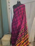 VARSHAA PINK | Bhujodi-inspired weave Cotton Saree