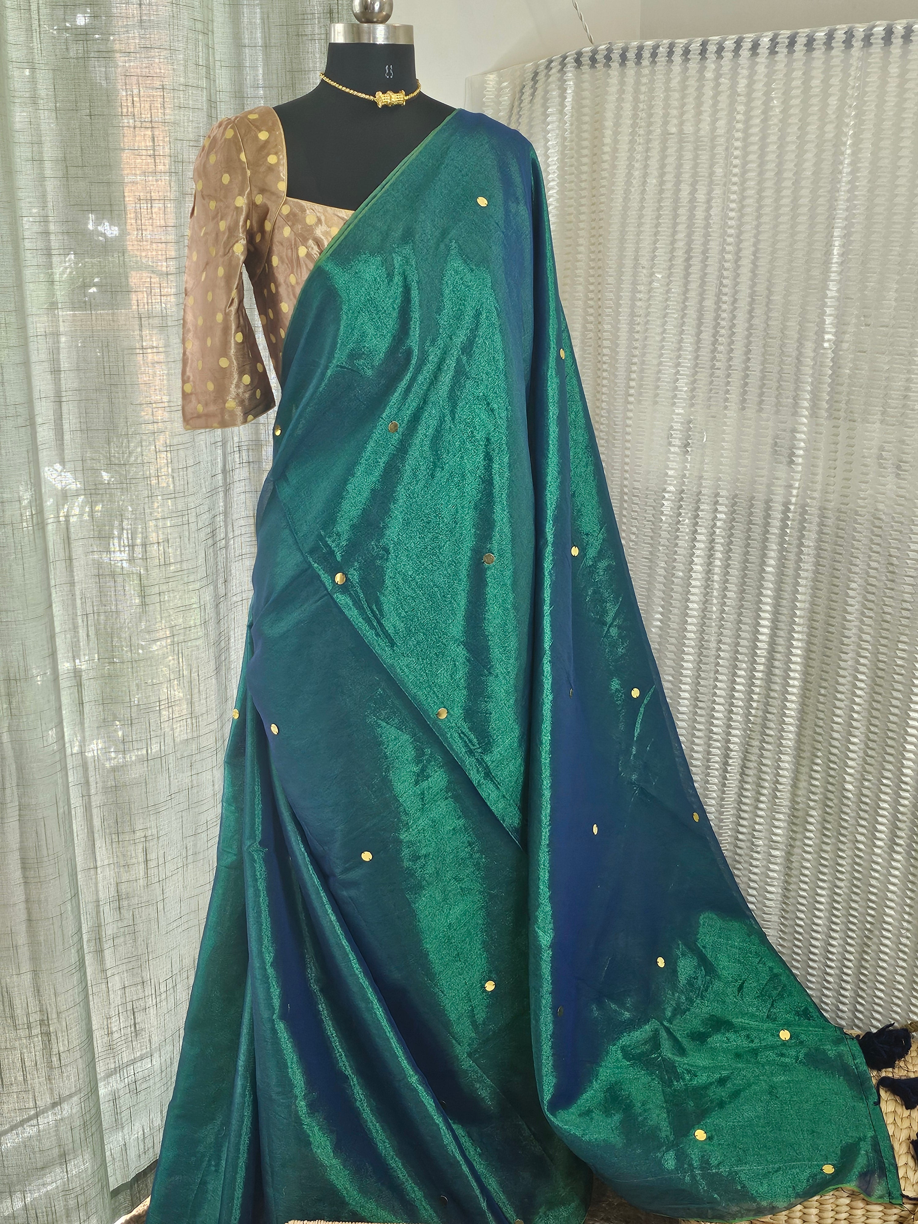 NEELAARIKA | Handloom Khadi Tissue Saree