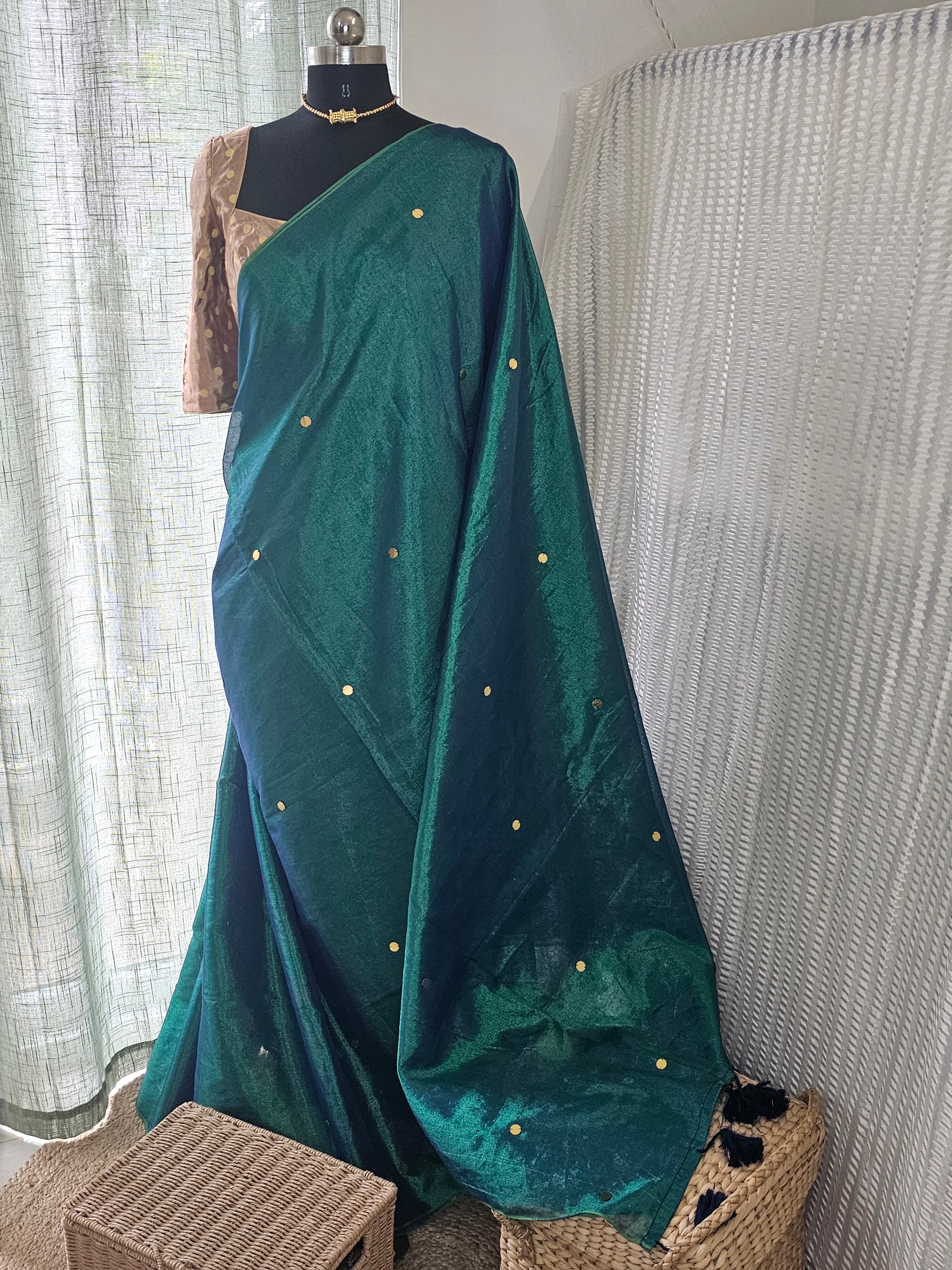 NEELAARIKA | Handloom Khadi Tissue Saree
