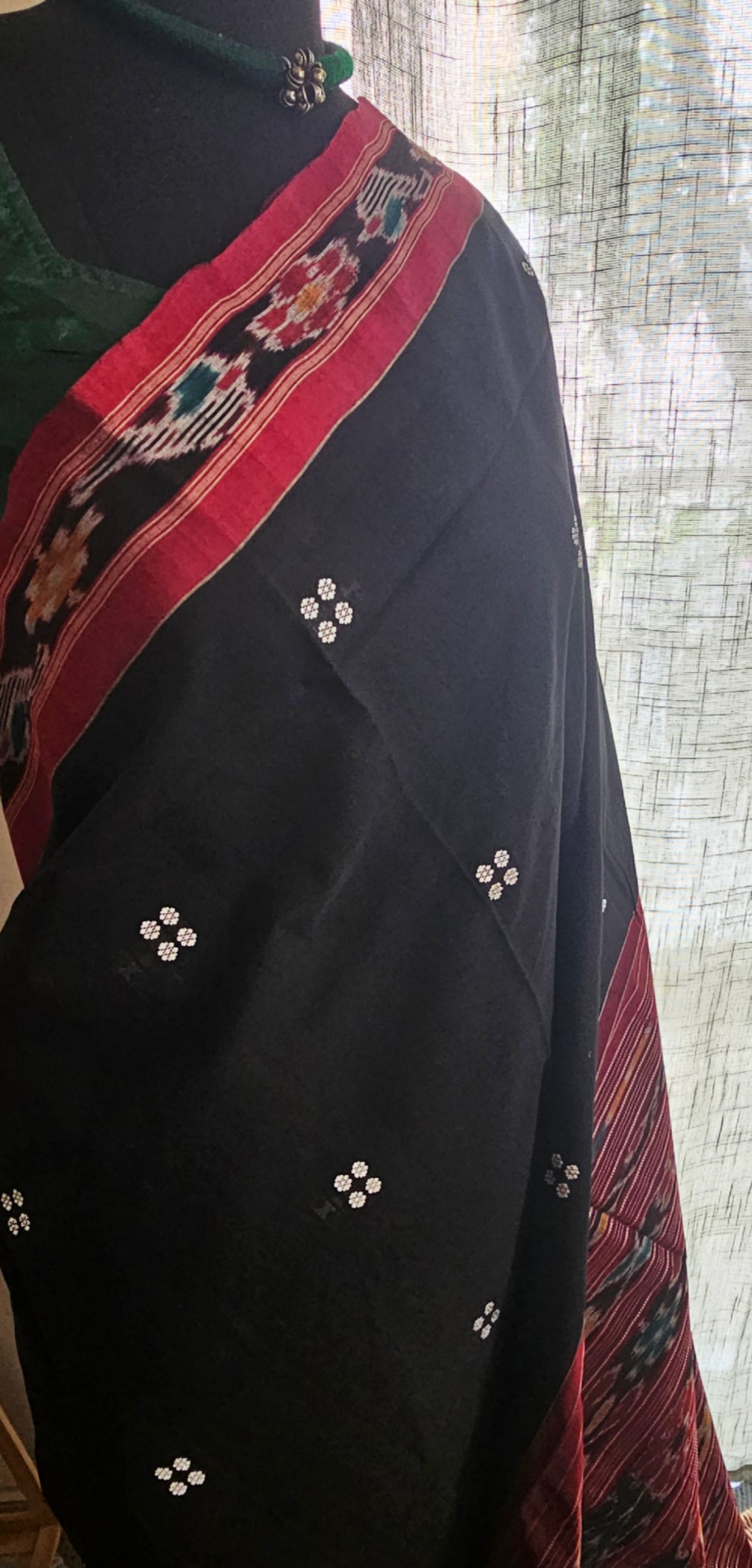 KALINGA NOIR - Authentic Odisha Pittala Cotton Saree