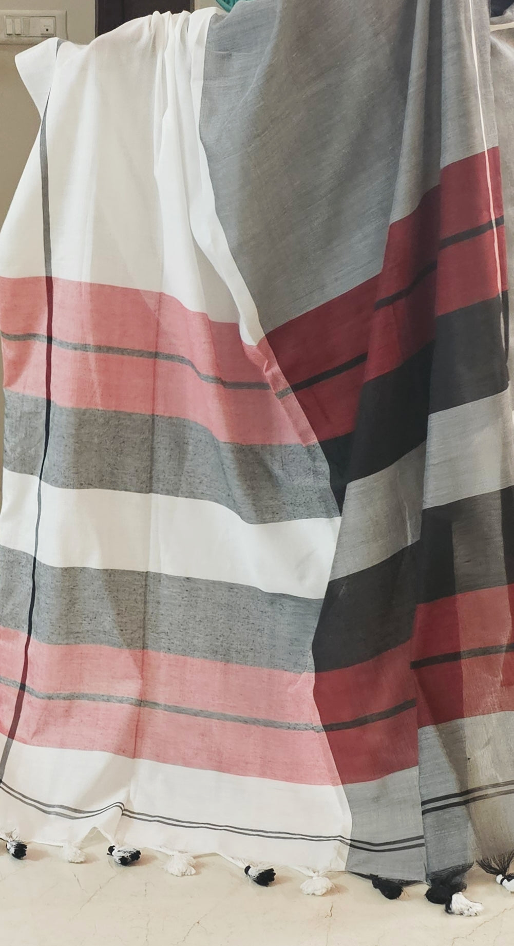 RUTVI - Authentic Bengal Handloom Khadi Cotton Saree