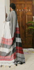 RUTVI - Authentic Bengal Handloom Khadi Cotton Saree